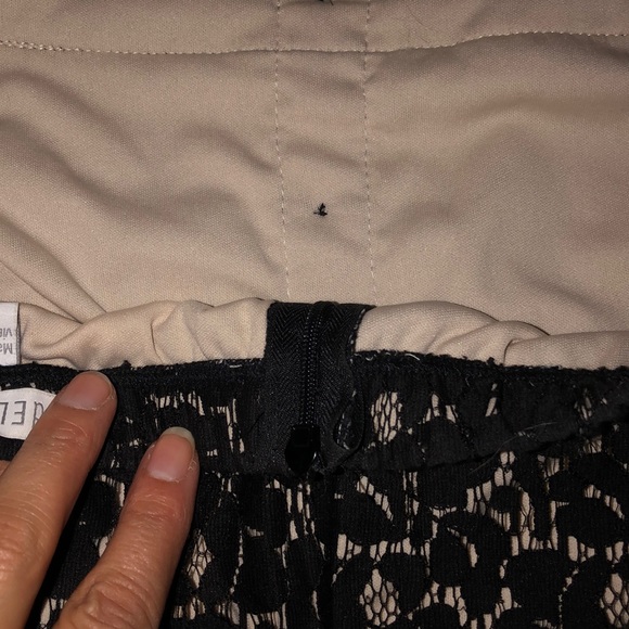 Lace romper!  Beige and black! - Picture 6 of 7